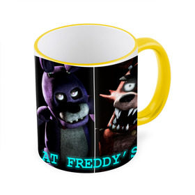 Кружка 3D с принтом Five Nights At Freddy`s в Тюмени, керамика | ёмкость 330 мл | Тематика изображения на принте: 