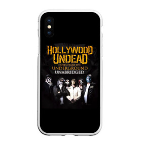 Чехол для iPhone XS Max матовый с принтом Hollywood Undead Underground в Тюмени, Силикон | Область печати: задняя сторона чехла, без боковых панелей | charlie scene | danny | funny man | hollywood | j dog | johnny 3 tears | undead | альтернативный | андед | голивуд | голливудская | группа | кранккор | метал | нежить | ню | реп | рок | рэп | рэпкор