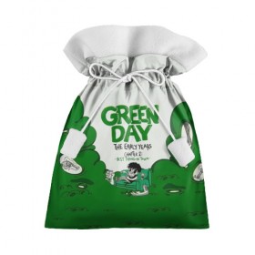 Подарочный 3D мешок с принтом Монстр Green Day в Тюмени, 100% полиэстер | Размер: 29*39 см | american idiot | green day | альтернативный | билли джо армстронг | грин дей | группа | зелёный день | майк дёрнт | музыка | надпись | панк | поп | поппанк | рок | тре кул