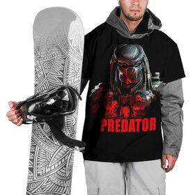 Накидка на куртку 3D с принтом Predator в Тюмени, 100% полиэстер |  | Тематика изображения на принте: блокбастер | боевик | кино | киногерой | кинофильм | оружие | фантастика | хищник