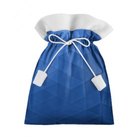 Подарочный 3D мешок с принтом trianse blue в Тюмени, 100% полиэстер | Размер: 29*39 см | abstraction | абстракция | геометрия | грани | полигоны | сочетания | треугольники