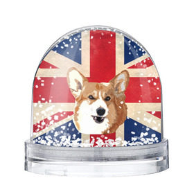 Снежный шар с принтом Королевский корги в Тюмени, Пластик | Изображение внутри шара печатается на глянцевой фотобумаге с двух сторон | англия | великобритания | вельш корги | корги | корги пемброк | королева | пемброк | собака | флаг