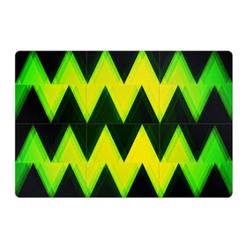 Магнитный плакат 3Х2 с принтом Zigzag в Тюмени, Полимерный материал с магнитным слоем | 6 деталей размером 9*9 см | pattern | zigzag | абстракция | арт | зигзаг | линии | полосы | узор