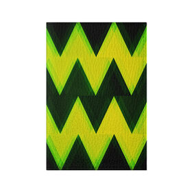 Обложка для паспорта матовая кожа с принтом Zigzag в Тюмени, натуральная матовая кожа | размер 19,3 х 13,7 см; прозрачные пластиковые крепления | Тематика изображения на принте: pattern | zigzag | абстракция | арт | зигзаг | линии | полосы | узор