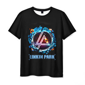 Мужская футболка 3D с принтом Двигатель Linkin Park в Тюмени, 100% полиэфир | прямой крой, круглый вырез горловины, длина до линии бедер | bennington | chester | linkin park | альтернативный метал | альтернативный рок | беннингтон | группа | линкин парк | музыкант | ню метал | певец | рок | рэп | рэп рок | честер | электроник рок