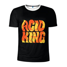 Мужская футболка 3D спортивная с принтом Acid King 4 в Тюмени, 100% полиэстер с улучшенными характеристиками | приталенный силуэт, круглая горловина, широкие плечи, сужается к линии бедра | Тематика изображения на принте: 