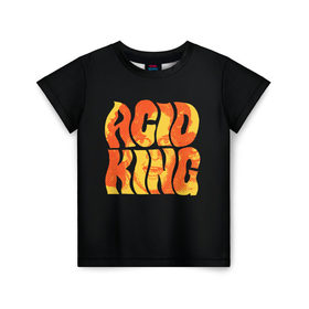 Детская футболка 3D с принтом Acid King 4 в Тюмени, 100% гипоаллергенный полиэфир | прямой крой, круглый вырез горловины, длина до линии бедер, чуть спущенное плечо, ткань немного тянется | 