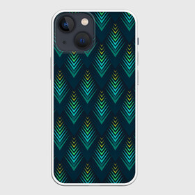 Чехол для iPhone 13 mini с принтом АБСТРАКТНАЯ ПТИЦА в Тюмени,  |  | 2021 | abstraction | geometry | hexagon | neon | paints | stripes | texture | triangle | абстракция | брызги | брызги красок | геометрия | краски | линии | мода | модные | неон | неоновый | перья | полосы | птица | соты | текстура | цветные