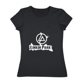 Женская футболка хлопок с принтом Linkin Park в Тюмени, 100% хлопок | прямой крой, круглый вырез горловины, длина до линии бедер, слегка спущенное плечо | bennington | chester | linkin park | альтернативный метал | альтернативный рок | беннингтон | группа | линкин парк | музыкант | ню метал | певец | рок | рэп | рэп рок | честер | электроник рок