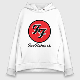 Женское худи Oversize хлопок с принтом Foo Fighters в Тюмени, френч-терри — 70% хлопок, 30% полиэстер. Мягкий теплый начес внутри —100% хлопок | боковые карманы, эластичные манжеты и нижняя кромка, капюшон на магнитной кнопке | ff | foo fighters | альтернативный | группа | дэйв грол | крис шифлетт | метал | музыка | надпись | нэйт мендел | постгранж | пэт смир | рок | тейлор хокинс | фу файтерс | фф | хард | хардрок