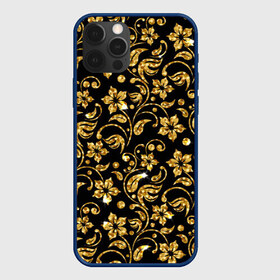 Чехол для iPhone 12 Pro Max с принтом Люкс в Тюмени, Силикон |  | diamond | flowers | gold | golden | блеск | богатство | бриллиант | злато | золото | орнамент | узор | цветы