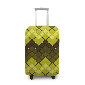 Чехол для чемодана 3D с принтом Движение волн в Тюмени, 86% полиэфир, 14% спандекс | двустороннее нанесение принта, прорези для ручек и колес | геометрия | квадрат | текстура