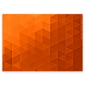 Поздравительная открытка с принтом Orange abstraction в Тюмени, 100% бумага | плотность бумаги 280 г/м2, матовая, на обратной стороне линовка и место для марки
 | Тематика изображения на принте: abstraction | geometry | polygon | абстракция | геометрия | грань | краски | кубик | кубики | линии | мозаика | полигоны | ребро | текстура | узор