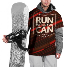 Накидка на куртку 3D с принтом Мотивация в Тюмени, 100% полиэстер |  | motivation | run | sport | бег | мотивация | спорт
