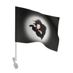 Флаг для автомобиля с принтом Оззи Осборн в Тюмени, 100% полиэстер | Размер: 30*21 см | black sabbath | ozzy osbourne | оззи осборн