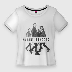 Женская футболка 3D Slim с принтом Группа Imagine Dragons в Тюмени,  |  | dragons | imagine | альтернативный | американская | бэн макки | группа | драгонс | дэн платцман | дэн рейнольдс | имеджин | инди | индирок | поп | рок | уэйн сермон | электроник