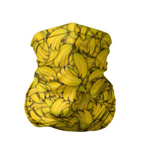 Бандана-труба 3D с принтом Бананы в Тюмени, 100% полиэстер, ткань с особыми свойствами — Activecool | плотность 150‒180 г/м2; хорошо тянется, но сохраняет форму | banana | vegan | банан | веган | желтый | паттерн | текстура | фрукт