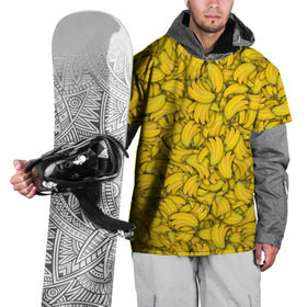 Накидка на куртку 3D с принтом Бананы в Тюмени, 100% полиэстер |  | Тематика изображения на принте: banana | vegan | банан | веган | желтый | паттерн | текстура | фрукт