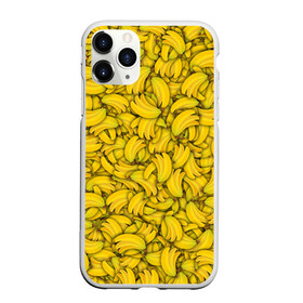 Чехол для iPhone 11 Pro матовый с принтом Бананы в Тюмени, Силикон |  | Тематика изображения на принте: banana | vegan | банан | веган | желтый | паттерн | текстура | фрукт