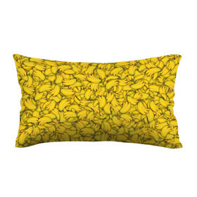 Подушка 3D антистресс с принтом Бананы в Тюмени, наволочка — 100% полиэстер, наполнитель — вспененный полистирол | состоит из подушки и наволочки на молнии | Тематика изображения на принте: banana | vegan | банан | веган | желтый | паттерн | текстура | фрукт