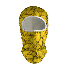 Балаклава 3D с принтом Бананы в Тюмени, 100% полиэстер, ткань с особыми свойствами — Activecool | плотность 150–180 г/м2; хорошо тянется, но при этом сохраняет форму. Закрывает шею, вокруг отверстия для глаз кайма. Единый размер | Тематика изображения на принте: banana | vegan | банан | веган | желтый | паттерн | текстура | фрукт