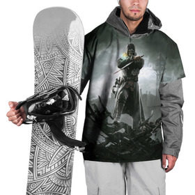 Накидка на куртку 3D с принтом Dishonored 2 в Тюмени, 100% полиэстер |  | dunwall | дануолл | корво аттано