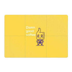 Магнитный плакат 3Х2 с принтом Чертовски хороший кофе в Тюмени, Полимерный материал с магнитным слоем | 6 деталей размером 9*9 см | fbi | fагент купер | twin peaks | лайк | лойс | луцк | палец вверх | смайлик | твин пикс | человечек