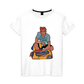 Женская футболка хлопок с принтом Riverdale в Тюмени, 100% хлопок | прямой крой, круглый вырез горловины, длина до линии бедер, слегка спущенное плечо | riverdale | ривердейл | ривердэйл