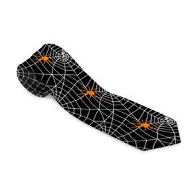 Галстук 3D с принтом Паутина в Тюмени, 100% полиэстер | Длина 148 см; Плотность 150-180 г/м2 | gothic | halloween | spider | паук | паутина | хэллоуин