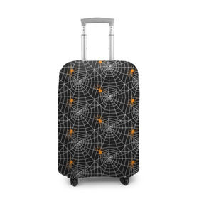 Чехол для чемодана 3D с принтом Паутина в Тюмени, 86% полиэфир, 14% спандекс | двустороннее нанесение принта, прорези для ручек и колес | gothic | halloween | spider | паук | паутина | хэллоуин