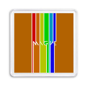 Магнит 55*55 с принтом Imagine Dragons краска в Тюмени, Пластик | Размер: 65*65 мм; Размер печати: 55*55 мм | альтернативный | американская | группа | драгонс | имеджин | инди | индирок | поп | рок | электроник