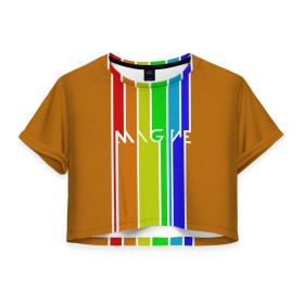 Женская футболка 3D укороченная с принтом Imagine Dragons краска в Тюмени, 100% полиэстер | круглая горловина, длина футболки до линии талии, рукава с отворотами | альтернативный | американская | группа | драгонс | имеджин | инди | индирок | поп | рок | электроник
