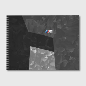 Альбом для рисования с принтом BMW 2018 Black Design в Тюмени, 100% бумага
 | матовая бумага, плотность 200 мг. | bmw | автомобиль | автомобильные | бмв | машины