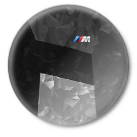 Значок с принтом BMW 2018 Black Design в Тюмени,  металл | круглая форма, металлическая застежка в виде булавки | bmw | автомобиль | автомобильные | бмв | машины