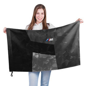 Флаг 3D с принтом BMW 2018 Black Design в Тюмени, 100% полиэстер | плотность ткани — 95 г/м2, размер — 67 х 109 см. Принт наносится с одной стороны | bmw | автомобиль | автомобильные | бмв | машины
