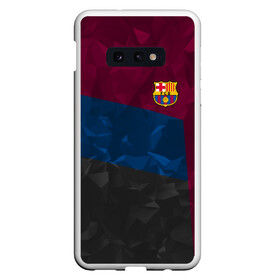 Чехол для Samsung S10E с принтом FC Barcelona 2018 Abstract в Тюмени, Силикон | Область печати: задняя сторона чехла, без боковых панелей | fc | fc barcelona | fcb | fly emirates | ronaldo | абстракция | барселона | геометрия | зож | клуб | линии | месси | модные | мяч | реал мадрид | спорт | спортивные | тренды | футбол | футбольный клуб | эмблема