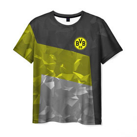 Мужская футболка 3D с принтом Borussia Dortmund 2018 в Тюмени, 100% полиэфир | прямой крой, круглый вырез горловины, длина до линии бедер | боруссия | дортмунд