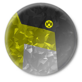 Значок с принтом Borussia Dortmund 2018 в Тюмени,  металл | круглая форма, металлическая застежка в виде булавки | боруссия | дортмунд