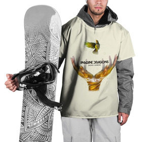Накидка на куртку 3D с принтом Руки с птичкой Imagine Dragons в Тюмени, 100% полиэстер |  | альтернативный | американская | группа | драгонс | имеджин | инди | индирок | поп | рок | электроник