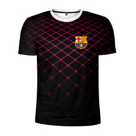 Мужская футболка 3D спортивная с принтом FC Barcelona 2018 Line в Тюмени, 100% полиэстер с улучшенными характеристиками | приталенный силуэт, круглая горловина, широкие плечи, сужается к линии бедра | Тематика изображения на принте: fc | fc barcelona | fcb | fly emirates | ronaldo | абстракция | барселона | геометрия | зож | клуб | линии | месси | модные | мяч | реал мадрид | спорт | спортивные | тренды | футбол | футбольный клуб | эмблема