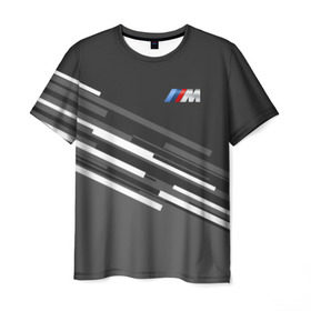 Мужская футболка 3D с принтом BMW 2018 sport line в Тюмени, 100% полиэфир | прямой крой, круглый вырез горловины, длина до линии бедер | bmw | bmw motorsport | bmw performance | carbon | m | motorsport | performance | sport | бмв | карбон | моторспорт | спорт