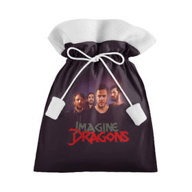 Подарочный 3D мешок с принтом Группа Imagine Dragons в Тюмени, 100% полиэстер | Размер: 29*39 см | Тематика изображения на принте: альтернативный | американская | группа | драгонс | имеджин | инди | индирок | поп | рок | электроник