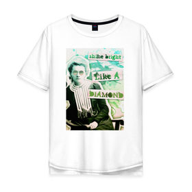Мужская футболка хлопок Oversize с принтом Мария Кюри (Химия – Просто) в Тюмени, 100% хлопок | свободный крой, круглый ворот, “спинка” длиннее передней части | блоггер | мария кюри | наука | химия | химия   просто