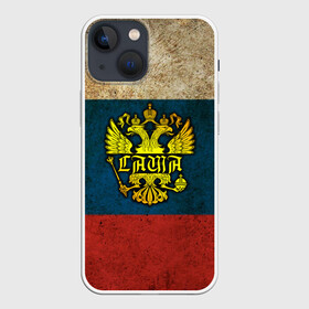 Чехол для iPhone 13 mini с принтом Саша в гербе, на флаге РФ в Тюмени,  |  | александр | александра | белый | держава | золото | имя | крылья | орел | патриот | патриотичный | россии | россия | саша | сашка | синий | скипетр | страна | триколор | флаг | шура | шурик