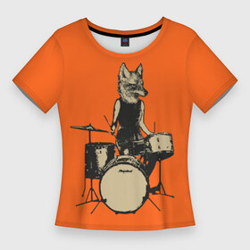 Женская футболка 3D Slim с принтом Drums в Тюмени,  |  | барабанщик | барабаны | драммер | ударные