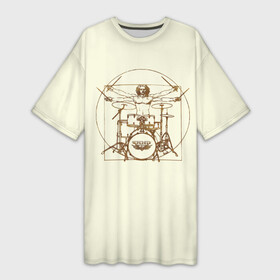 Платье-футболка 3D с принтом Drums в Тюмени,  |  | барабанщик | барабаны | драммер | ударные