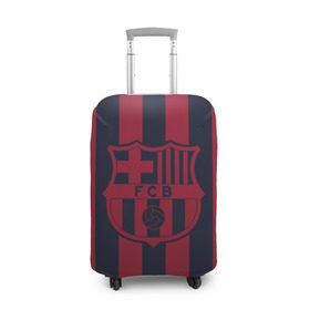 Чехол для чемодана 3D с принтом Barselona 18 в Тюмени, 86% полиэфир, 14% спандекс | двустороннее нанесение принта, прорези для ручек и колес | Тематика изображения на принте: barselona | champions | league | lionel | messi | spain | барселона | испания | месси