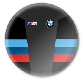 Значок с принтом BMW 2018 Sport в Тюмени,  металл | круглая форма, металлическая застежка в виде булавки | Тематика изображения на принте: bmw | автомобиль | автомобильные | бмв | марка | машины | патриот | флаг