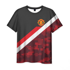 Мужская футболка 3D с принтом Manchester United Sport Camo в Тюмени, 100% полиэфир | прямой крой, круглый вырез горловины, длина до линии бедер | emirates | fc | manchester united | абстракция | геометрия | зож | клуб | линии | манчестер юнайтед | модные | мяч | россии | спорт | спортивные | стиль | тренды | футбол | футбольный клуб | экстрим | эмблема