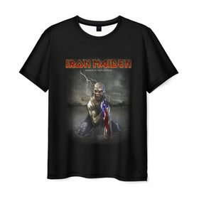 Мужская футболка 3D с принтом Iron Maiden manaus amazonas в Тюмени, 100% полиэфир | прямой крой, круглый вырез горловины, длина до линии бедер | iron maiden | адриан смит | айрон мейден | гроза | группа | дэйв мюррей | железная дева | ирон майден | метал | мрачный | музыка | песни | рок | стив харрис | тяжелый | флаг | хеви | хевиметал
